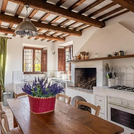 Villa Casale Oliva In A Landscape Of Oaks, Olive E Cherry Trees *